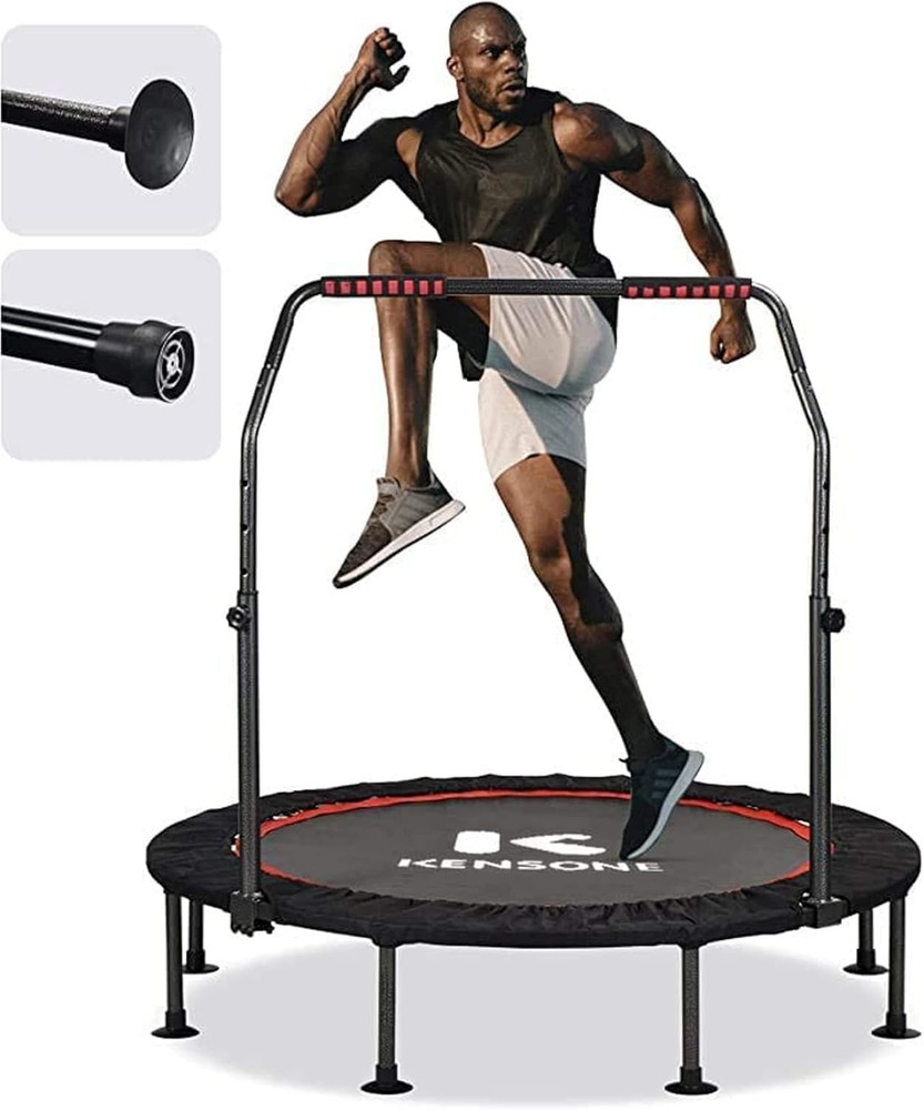 KENSONE 40/48 Foldable Mini Trampoline, Indoor Trampoline for Kids, Adults Indoo