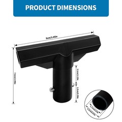 MSSVIGING Trampoline Plastic T Connectors, 6 Pack, for Top Ring System Black