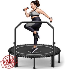 BCAN 48IN 48IN-SILVER Mini Rebounder Trampoline