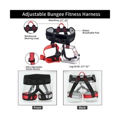 PRIOR FITNESS Bungee Fitness Set Yoga Bungee Cord Rope Resistan… USA FAST SHIP