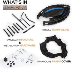40″ Mini Trampoline Adults Fitness Trampoline W/ Reinforced Springs Workout