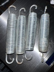 (4) 5 1/2″ (3.5” Without Hooks) Trampoline Springs Galvanized Steel (Used)