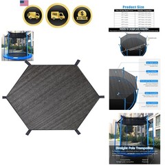 Trampoline Shade Cover, Trampoline Cover for 8FT 10FT 12FT 14FT 16FT Straight…