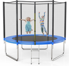 Trampoline with Safety Net for Kids Outdoor 8FT-15FT ASTM 400LBS