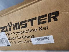 Zoomster Trampoline Replacement Safety Enclosure Net for 12 FT 6 Straight Poles