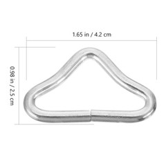 40PCS Trampoline Buckle Zinc Plating Steel V-Ring for Trampoline Strap Bag Clasp