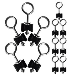 12Pcs Trampoline Hardware Kit with Black Metal Screws for Stability and Repair