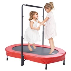 VEVOR 56″ Trampoline for Kids Foldable Mini Toddler Trampoline Indoor Outdoor