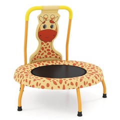 Mini Trampoline with Foam Padded Handle&Safety Padded Cover for 3+Years Old Kids