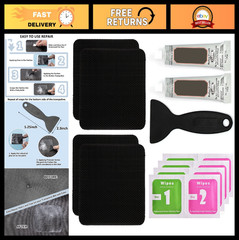 Trampoline Repair Kit – 4″x4″ Square Patches for Mat Tears & Holes – Easy Fix