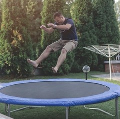 Costway Replacement Trampoline Mat Fit 14ft Frame w/80 V-Hooks Using 5.5″ Spring