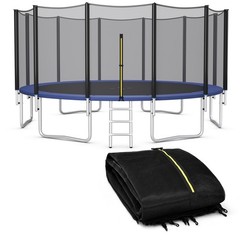 16′ Trampoline Safety Net Replacement Protection Enclosure Net for 12 Poles
