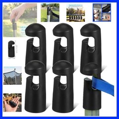 6PCS Universal Trampoline Bar Caps Heavy Duty G-Hook Trampoline Rod Cap for N…