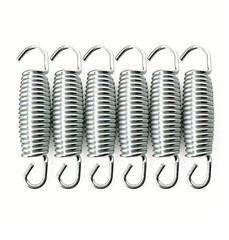 3.9 Inch Trampoline Springs 6-Pack Heavy Duty Rust-Proof Replacement with Tool