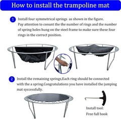 Replacement Trampoline Mat, Fits 15ft Round Frame