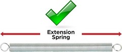 Prime-Line SP 9655 Trampoline Spring, Spring Steel Construction, Bright Nickel P