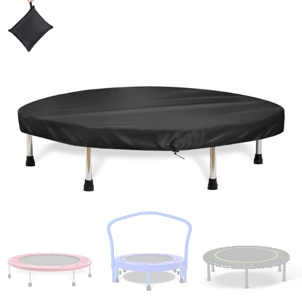 Waterproof Mini Trampoline Cover for Indoor/Outdoor Fitness & Toddler Rebounder