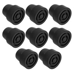 8Pcs Black Rubber Trampoline Foot Pads Shock Absorbing Replacement Legs