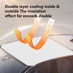 SEAMETAL Car Sunroof Shade Cover Sunscreen Waterproof Ice Snow Protection Sun Pr