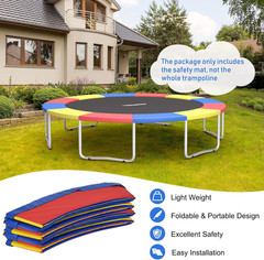 8Ft 10Ft 12Ft 14Ft 15Ft 16Ft Trampoline Pad, Tear-Resistant Edge Cover Springs P
