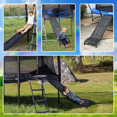 Trampoline Slide, 10FT 12FT 14FT 15FT 16FT Trampoline Universal Slides, Trampoli