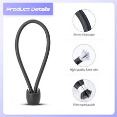 Fitness Trampoline Elastic Rope 8mm Thick Replacement Bungee Cords for 10