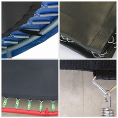 20pcs Silver Triangle Rings for Trampoline Jumping Bed Buckle Parts