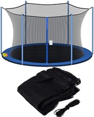 12ft 13ft 14ft 15ft Trampoline Net for 6/8-Pole Replacement Safety Enclosure Net