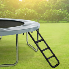 USA Universal Trampoline Ladder,240 Lbs Capacity,3 Wide Skid-Proof Steps&Shoe St