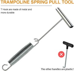 Effortless Install 5.5-7in Trampoline Replacement Springs with Stainless T-Hook
