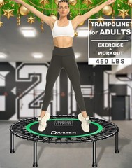 450 lbs Mini Trampoline for Adults, Indoor Small Rebounder Exercise Trampoline