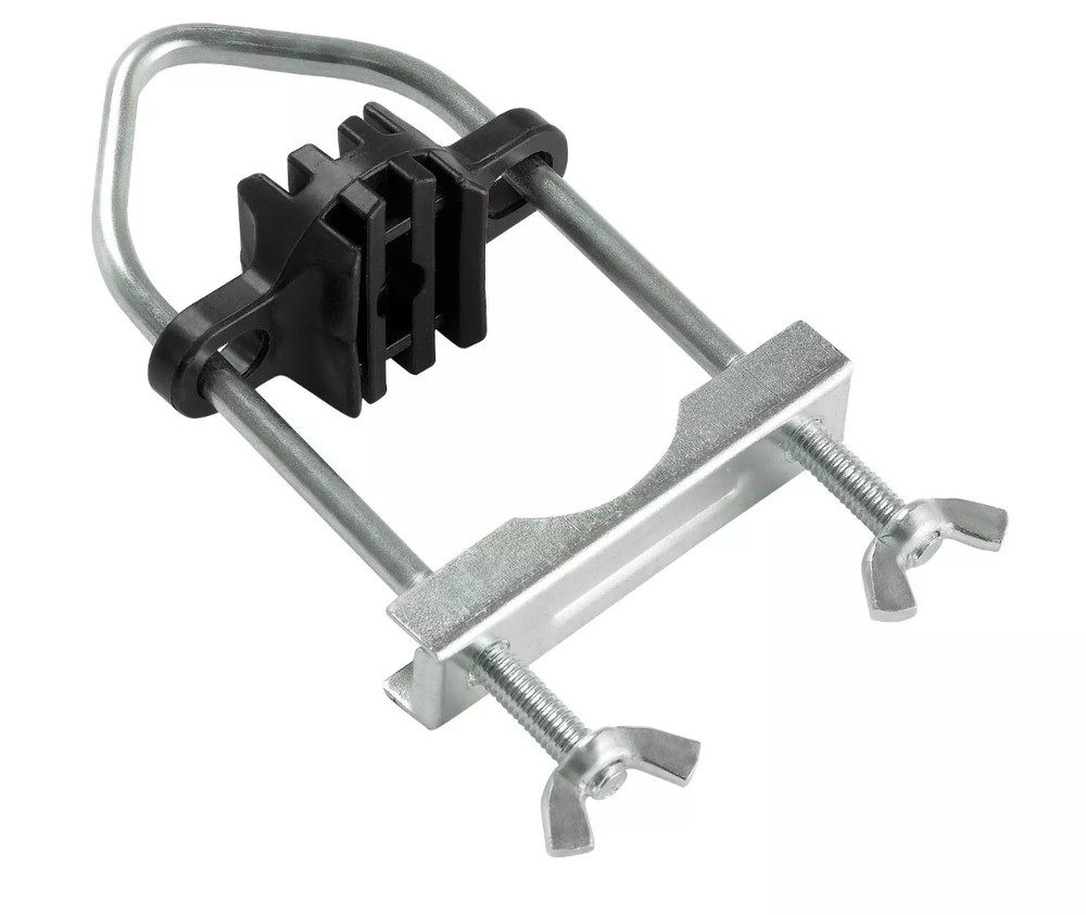 (12Ct) Trampoline Hinge U-Bolt Clamp Connectors for Poles up to 1.5″, Legs 1.75″