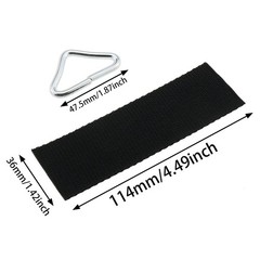 10 PCS Black Trampoline Triangle Buckle Mat Parts Replacement Repair Supply