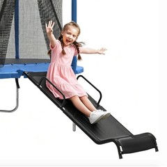 Universal Trampoline Slide 60″ * 20″ Slide with 2 Iron Plasticized Handles Bu…