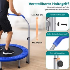 Serenelife 40 Foldable – For Kids Adults Exercise Rebounder Foam