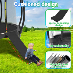 Trampoline Slide, 10FT 12FT 14FT 15FT 16FT Trampoline Universal Slides, Trampoli