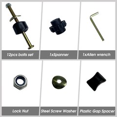 12 PCS Long Trampoline Screws and Bolts, Trampoline Bolts and Nuts, Trampoline E