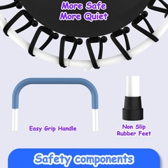 28inch Toddler Trampoline for Kids 1 Year Plus with Handle