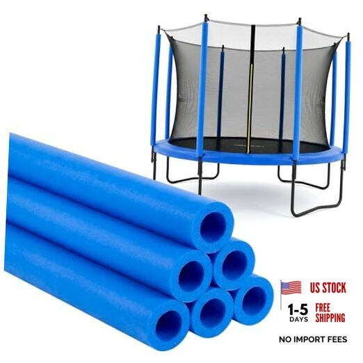 35.4 Inch Trampoline Pole Covers,Trampoline Pole 35.4″L x 1.26″ Diameter Blue