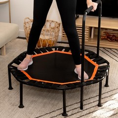 Lunai 42-Inch Octagonal Indoor Rebounder W/ Handle Compact Fitness Trampoline