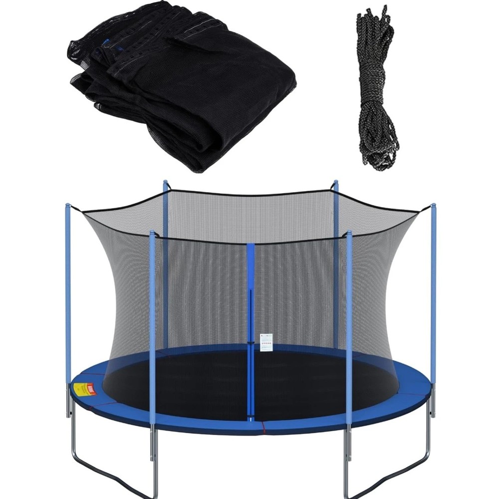 Trampoline Replacement Safety Net for 6 Straight Poles Round Frame Trampoline…