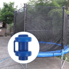 10Pcs Reusable Plastic Trampoline Pole Tops Covers Blue Enclosure Protectors