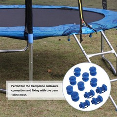 12Pcs Blue Plastic Trampoline Rod Protectors Durable Replacement Accessories