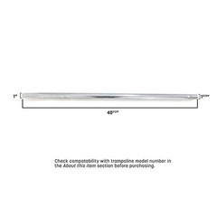 Skywalker Trampolines Lower Enclosure Straight Tube, Pack of 2, Metal