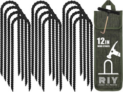 Trampoline Stakes Anchors High Wind Heavy Duty Tent Stakes 12 Inch Ground Anchor
