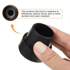 8 Pieces Replacement Mini Trampoline Leg Caps Black Rubber Tips Floor