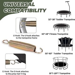 Universal Replacement Trampoline Springs 12-48 Pack