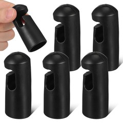 6Pcs Durable Reusable Plastic Trampoline Pole Covers Black for Trampoline Use