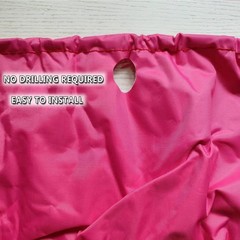 Durable 3-Layer Safety Trampoline Spring Cover – 40 Inch Pink Oxford Cloth