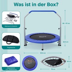 Serenelife 40 Foldable – For Kids Adults Exercise Rebounder Foam